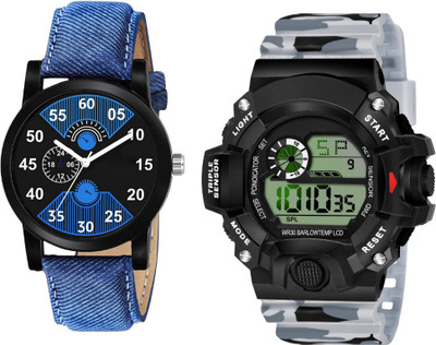 Brostin New Gen Stylish Analog-Digital Men's Combo Watches Analog-Digital Watch  - For Men