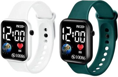 KIMY Kids' sports watch: good quality silicone LED digital display The most recent and cutting-edge design for a black LED display. Digital Watch  - For Boys & Girls