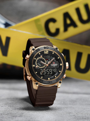 NAVIFORC NF6104_RG/Y/CE Analog-Digital Watch  - For Men