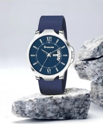 Spencher Antique 2.0 Day & Date Softest Silicone Strap Analog Watch for Men & Boys Spencher Antique 2.0 Day & Date Softest Silicone Strap Analog Watch  - For Men