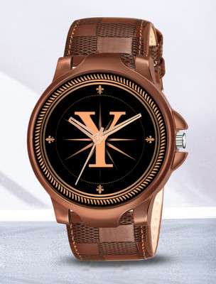 Red Robin ALPHA-Y-3K-BRW-CHL-1 Alpha Heritage Collection Y Brown Strap Watch for Man & Boys Analog Watch  - For Men