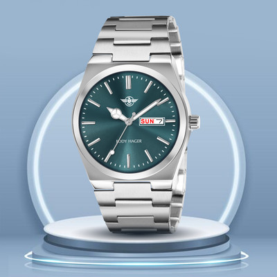EDDY HAGER EH-289-Olive Day and Date Display Analog Watch  - For Men