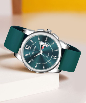 KILLER KR-883SLI17 KILLER Designer Sea Green Round Dial Day & Date Men's & Boy's Analog Watch  - For Men