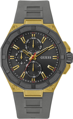 GUESS GW0803G1 R2 Black Round Dial Analog Watch  - For Men