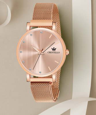 CRESTELLO CR-RG103PNK-RGCH Analog Watch  - For Women