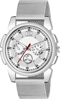 casera 883 -Sefar NEW DESIGNER ROUND STIANLESS STEEL ADJUSTABLE CHAIN ANALOG WATCH Analog Watch  - For Boys