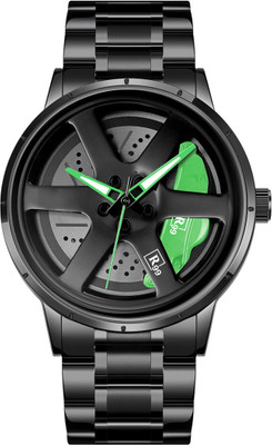 Eocto 3D Rotating Spinning Watch Quartz Men Rim Car Wheel Watches Analog Watch Analog Watch  - For Men