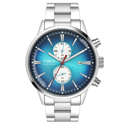 TIMEX TWEG19931 Teal Round Dial Chronograph Quartz Analog Watch  - For Men