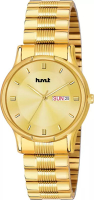 G FOX 1581R Golden Day And Date Metal Chain Analog Watch  - For Men