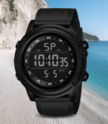 house of common 9086 Fashion-forward black strap on a digital sports watch Digital Watch  - For Men
