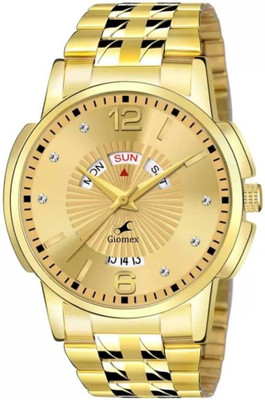 Giomex Golden R-2 ORIGINAL GOLD PLATED DAY & DATE FUNCTIONING FOR BOYS Analog Watch  - For Men
