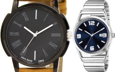 TVILLA Blue Dial Date Function TV-LR154 Analog Watch  - For Men