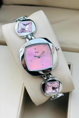 ILOZ 4215565gfgfiiu Latest New Fashion silver Diamond Bracelet Belt watches for Ladies Girls Analog Watch  - For Women