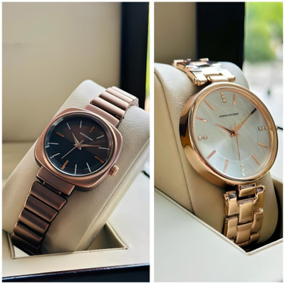 Americanviber DRW004001 Premium Color Smooth Finish Luxury Combo Pack 2 Analog Watch  - For Women