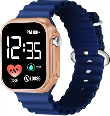 kaku fashion czx449 New Classy TRENDY Square Silicon White ULTRA Date & Time Display Dial Digital Watch  - For Boys & Girls