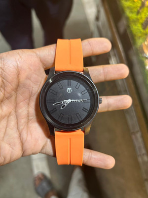 GATRADES ga1202 trendy black dial rubber strap analog watch for men Analog Watch  - For Men