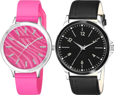 TVILLA Pink Designer Silicone Belt TV-LR350 Analog Watch  - For Men & Women