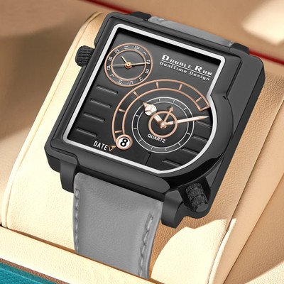 DoubleRun Analog Watch  - For Men