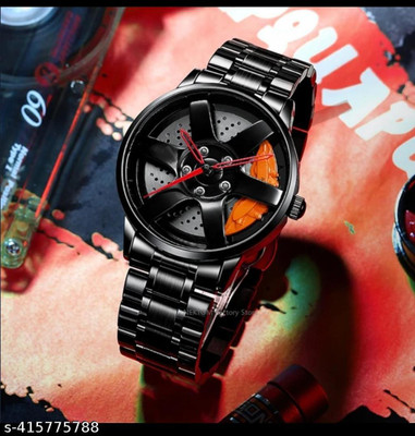 Trex Car wheel watch | Spinning watch | Roatating watch | Gyro watch | Red watch Analog Watch  - For Men