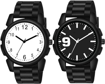 SUBERA Couple Combo Rubber strap 2 combo watch Analog Watch  - For Men