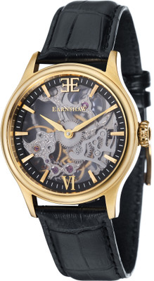 Earnshaw ES-8061-03 Bauer Shadow Skeleton Mechainical Analog Watch  - For Men