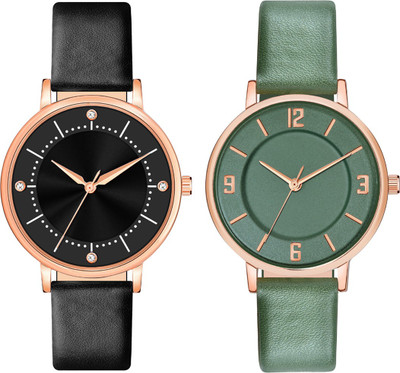 SPLAZOS MT-393 + MT-511 Trending And Functioning Round Dial Combo Of 2 Leather Watch For Women Analog Watch - For Girls SPLAZOS MT-393 + MT-511 Trending And Functioning Round Dial Combo Of 2 Leather Watch For Women Analog Watch - For Girls