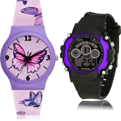 TIMETRANSELEVATE CM706-B133 Analog-Digital Watch  - For Girls