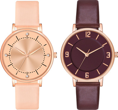 SPLAZOS MT-394 + MT-512 Trending And Functioning Round Dial Combo Of 2 Leather Watch For Women Analog Watch - For Girls SPLAZOS MT-394 + MT-512 Trending And Functioning Round Dial Combo Of 2 Leather Watch For Women Analog Watch - For Girls