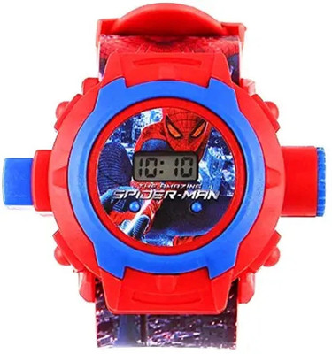 ArtsbySushma Spiderman Projector Watch Spderman kids Projector watch 24 images Digital Watch  - For Boys & Girls
