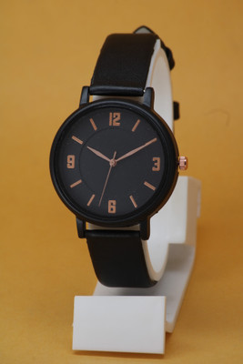 BHAKTVATSAL High Quality Numeric Round Dial With Genuine Leather Belt High Quality Numeric Round Dial With Genuine Leather Belt Analog Watch  - For Girls