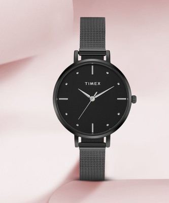 TIMEX Black Dial Analog Watch  - For Women