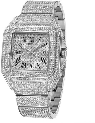 Glowme DiamondSquare GLOWME analog mens watch STAINLESS STEEL WATCH Analog Watch  - For Men