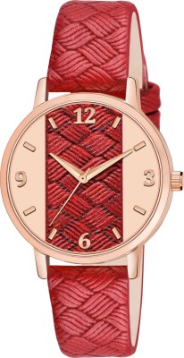 CLOUDWOOD Red Dial Wrist Watch for Womens and Girls Analog Watch  - For Women