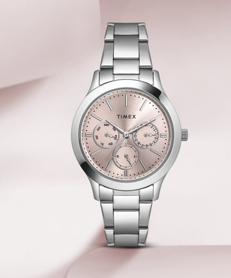 TIMEX Multi Function Pink Dial Wo Analog Watch  - For Women