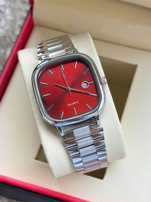 ShreeDatt AVM031 Radiant Red Dial Men's Quartz Watch AVM 031 RED Analog Watch  - For Men & Women