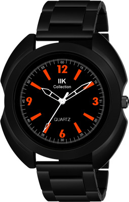 IIK Collection IIK-819M White Round Designer Dial with Metalic Bracelet Chain Strap Analog Watch  - For Men