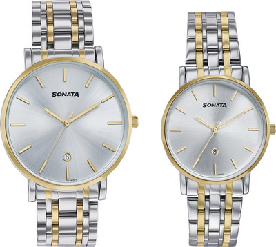 SONATA Wedding Pairs Analog Watch  - For Men & Women