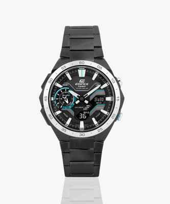 CASIO ECB-2200DD-1ADF Edifice Black Dial Black Stainless Steel Band Analog-Digital Watch  - For Men