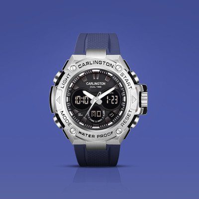 Carlington CT 9107 Blue Endurance Series Analog-Digital Watch  - For Men