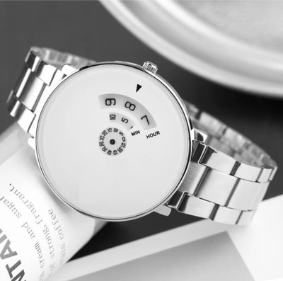 Fash Royal Silver Edition Timeless White Series Analog Watch  - For Men