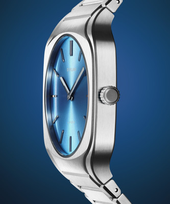 D1 MILANO SQBJ07 Square Quartz Dial Soleil Blue With Silver Details Analog Watch  - For Men & Women