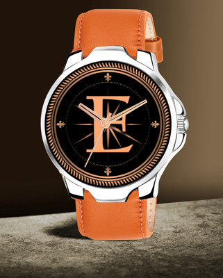 FEMEO -E-3K-SIL-TEN-PL-1 Alpha Heritage Collection E Brown Strap Watch for Man & Boys Analog Watch  - For Men