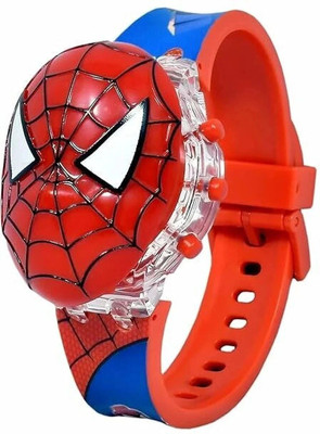 DSS COLLECTION Trendy Red Colour Spider Man Face Digital Watch for Unisex Kids Boys n Girls Digital Watch  - For Boys & Girls