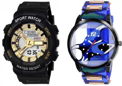 VISER Analog-Digital Watch  - For Couple