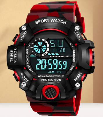 Flozio G90 Digital Watch Multi-Function Stylish Sports Resin Strap Amazing Look Style Digital Watch  - For Men