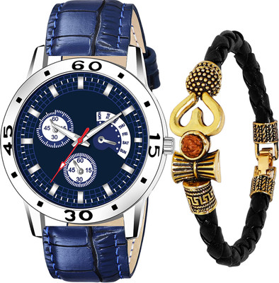 just like Stylish watches Stylish Combo Watches And Mahadev Bracelet Combo 2 watches for boy and men Analog Watch  - For Men