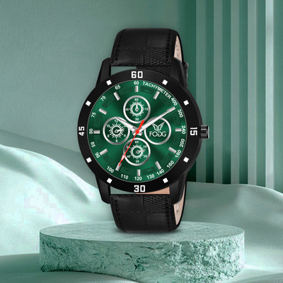 FOGG 1216 Grn Big Dial Analog Watch  - For Men