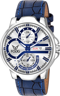 FOGG 1217 BL Day and Date Display Analog Watch  - For Men