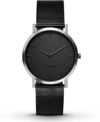 Tyrhino Tyrhino Classic Black Silver Watch Analog Watch  - For Men