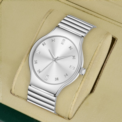 Victox Enterprise _1107 Man Silver 12D Chain Analog Watch  - For Men